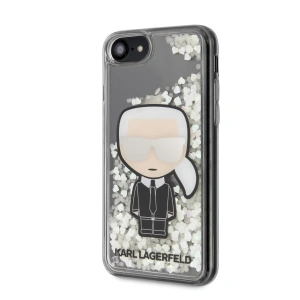 Etui Karl Lagerfeld KLHCI8GLGIRKL Apple iPhone SE 2022/SE 2020/8/7 hardcase Ikonik Glitter Glow în întuneric