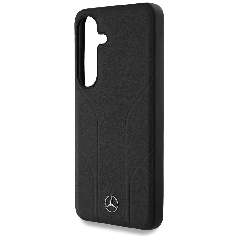 Hurtownia GSM - Mercedes Bőr Debossed Vonalak MagSafe Samsung Galaxy S25 fekete - MRS307 - {ean13} - Hurt