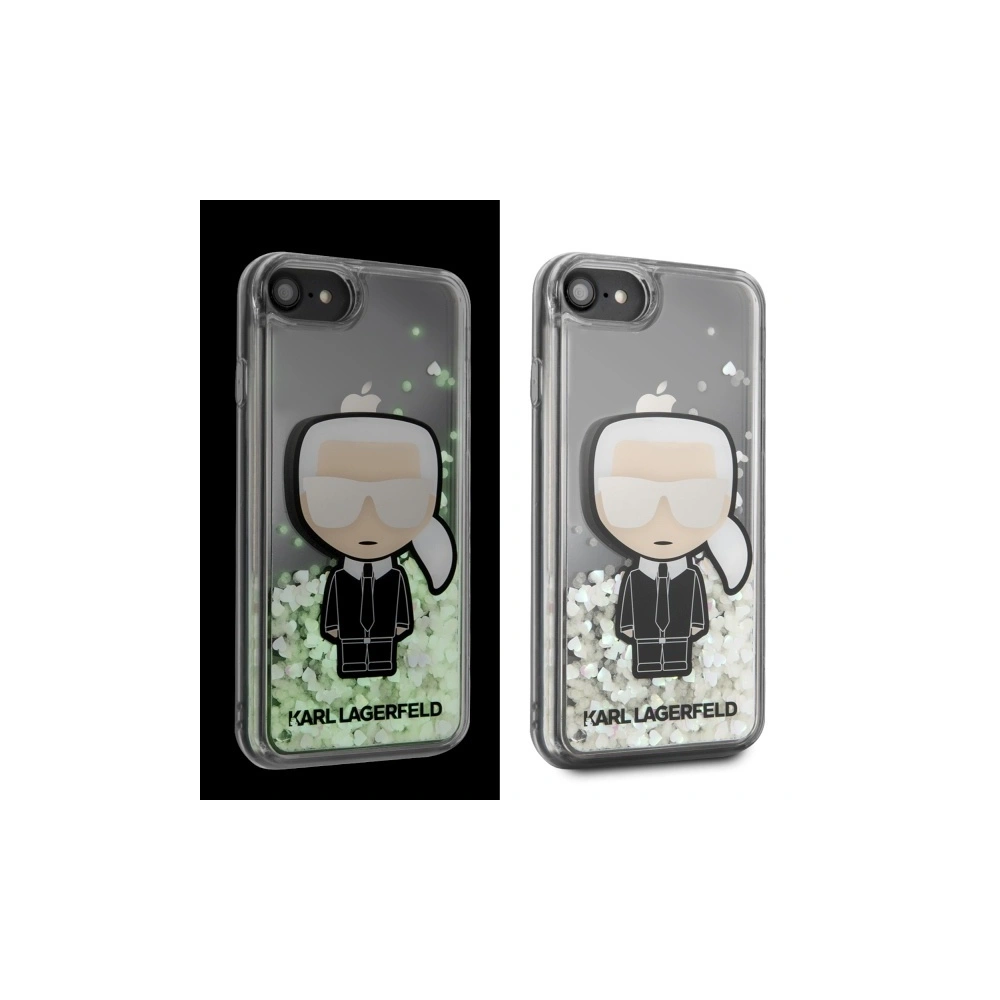 Hurtownia GSM - Etui Karl Lagerfeld KLHCI8GLGIRKL Apple iPhone SE 2022/SE 2020/8/7 hardcase Ikonik Glitter Glow in the dark - KLD258 - {ean13} - Hurt