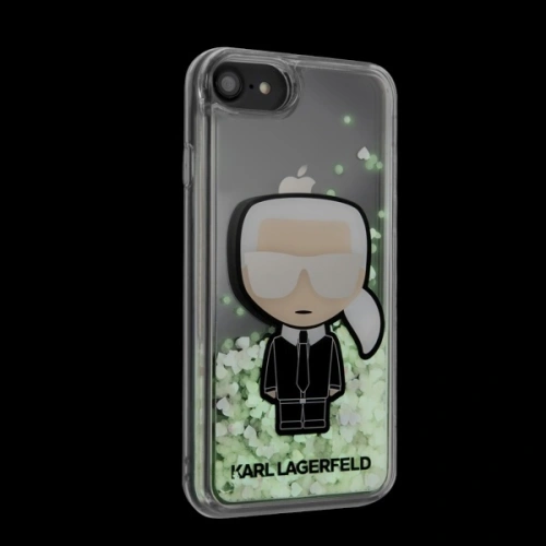 Etui Karl Lagerfeld KLHCI8GLGIRKL Apple iPhone SE 2022/SE 2020/8/7 hardcase Ikonik Glitter Glow in the dark