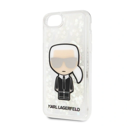 Etui Karl Lagerfeld KLHCI8GLGIRKL Apple iPhone SE 2022/SE 2020/8/7 hardcase Ikonik Glitter Glow in the dark