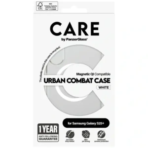 Wholesale CARE by PanzerGlass Flagship Urban Combat White QI Samsung Galaxy S25+ Plus clear - PZG846 - {ean13} - Hurt