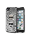 Etui Karl Lagerfeld KLHCI8KCGLSL Apple iPhone SE 2022/SE 2020/8/7 hardcase argintiu/silver Glitter Karl&Choupette