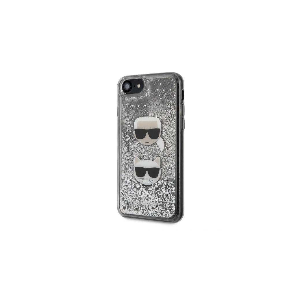 Hurtownia GSM - Etui Karl Lagerfeld KLHCI8KCGLSL Apple iPhone SE 2022/SE 2020/8/7 hardcase stříbrný/silver Glitter Karl&Choupette - KLD259SLV - {ean13} - Hurt