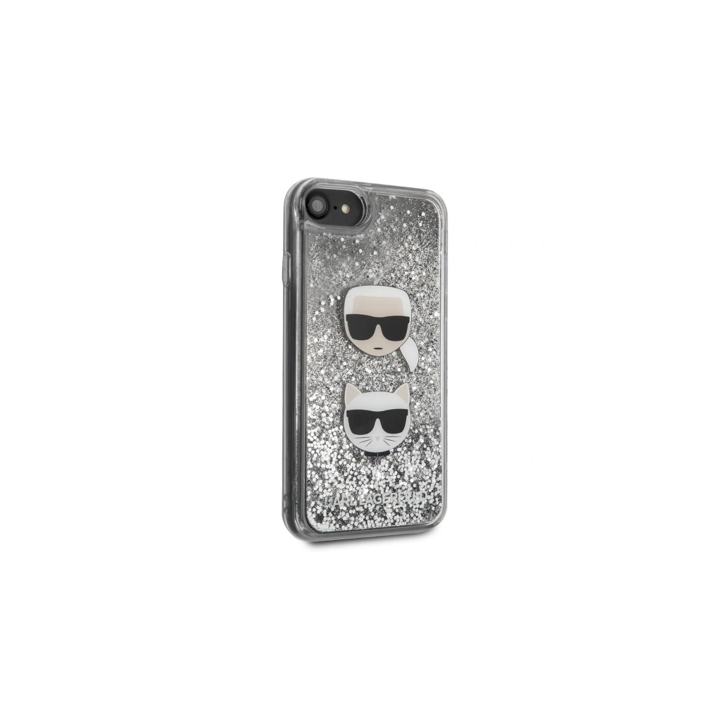 Hurtownia GSM - Etui Karl Lagerfeld KLHCI8KCGLSL Apple iPhone SE 2022/SE 2020/8/7 hardcase stříbrný/silver Glitter Karl&Choupette - KLD259SLV - {ean13} - Hurt