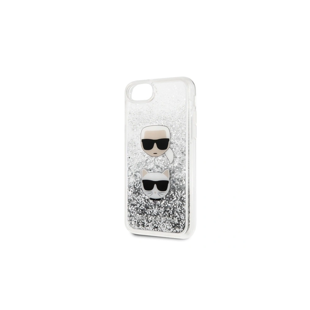 Hurtownia GSM - Etui Karl Lagerfeld KLHCI8KCGLSL Apple iPhone SE 2022/SE 2020/8/7 hardcase stříbrný/silver Glitter Karl&Choupette - KLD259SLV - {ean13} - Hurt