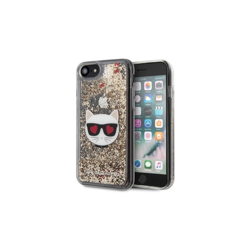 Hurtownia GSM - Etui Karl Lagerfeld KLHCI8LCGLGO Apple iPhone SE 2022/SE 2020/8/7 hardcase zlatý/gold Glitter Choupette - KLD260GLD - {ean13} - Hurt