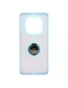 Hurtownia GSM - Bizon Case Hybrid Ring Xiaomi Redmi Note 14 Pro 5G / Poco X7 fumuriu cu un cadru bleu deschis - BIZ8491 - {ean13} - Hurt