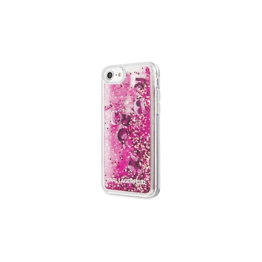 Hurtownia GSM - Etui Karl Lagerfeld KLHCI8ROPI Apple iPhone SE 2022/SE 2020/8/7 růžovo-zlatý/rosegold tvrdý kryt Glitter Floatting Charms - KLD261RS - {ean13} - Hurt