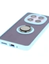 Hurtownia GSM - Etui z uchwytem na palec Bizon Case Hybrid Ring do Xiaomi Redmi Note 14 Pro 5G / Poco X7 przydymione z jasnoniebieską ramką - BIZ8491 - {ean13} - Hurt