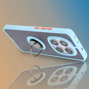 Hurtownia GSM - Bizon Case Hybrid Ring Xiaomi Redmi Note 14 Pro 5G / Poco X7 füstös világoskék kerettel - BIZ8491 - {ean13} - Hurt