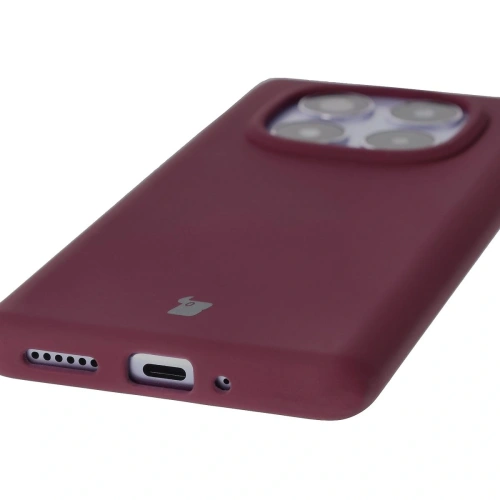 Silikonowe etui Bizon Soft Case do Xiaomi Redmi Note 14 Pro 5G / Poco X7 ciemnofioletowe