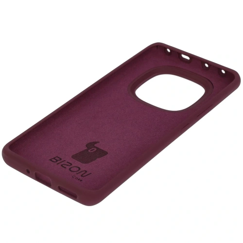 Silikonowe etui Bizon Soft Case do Xiaomi Redmi Note 14 Pro 5G / Poco X7 ciemnofioletowe