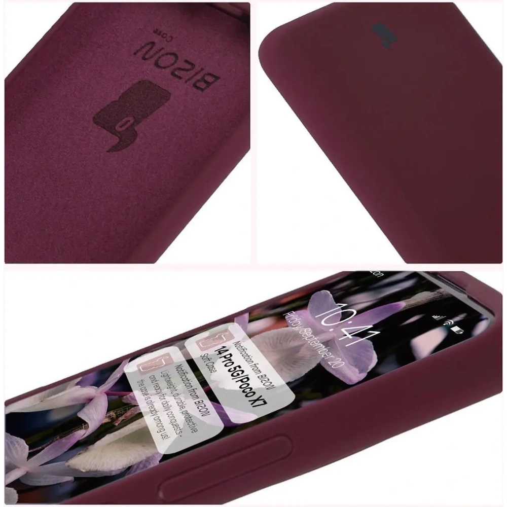 Hurtownia GSM - Bizon Soft Case Xiaomi Redmi Note 14 Pro 5G / Poco X7 dunkel lila - BIZ8492 - {ean13} - Hurt