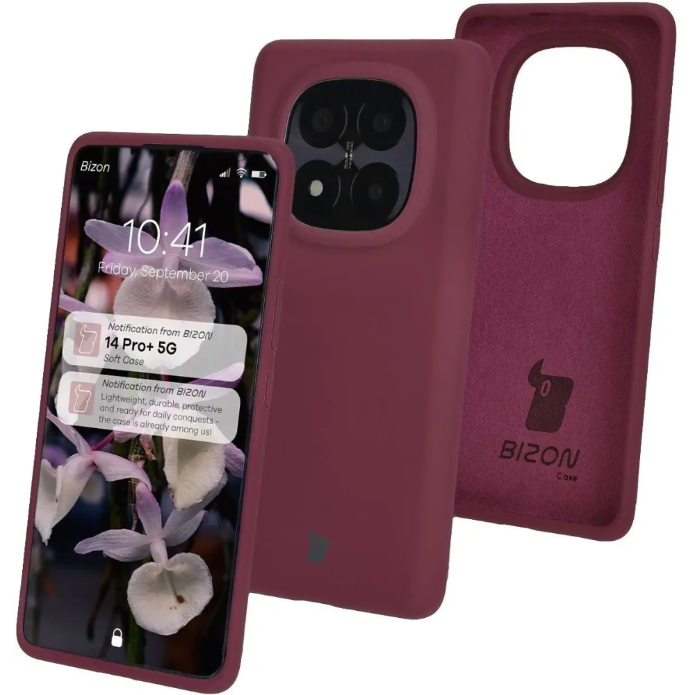 Hurtownia GSM - Silikonowe etui Bizon Soft Case do Xiaomi Redmi Note 14 Pro Plus 5G ciemnofioletowe - BIZ8493 - {ean13} - Hurt