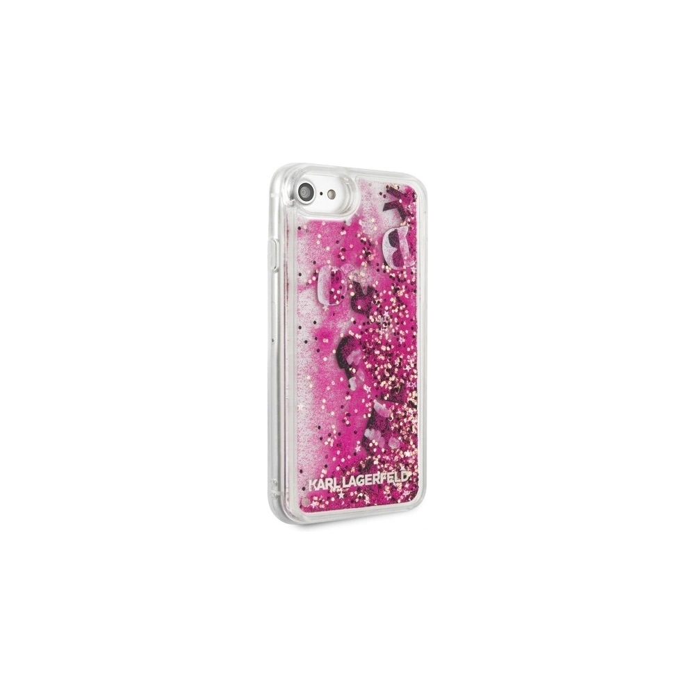 Hurtownia GSM - Etui Karl Lagerfeld KLHCI8ROPI Apple iPhone SE 2022/SE 2020/8/7 růžovo-zlatý/rosegold tvrdý kryt Glitter Floatting Charms - KLD261RS - {ean13} - Hurt