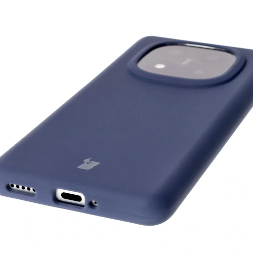 Silikonowe etui Bizon Soft Case do Xiaomi Redmi Note 14 Pro Plus 5G ciemnoniebieskie