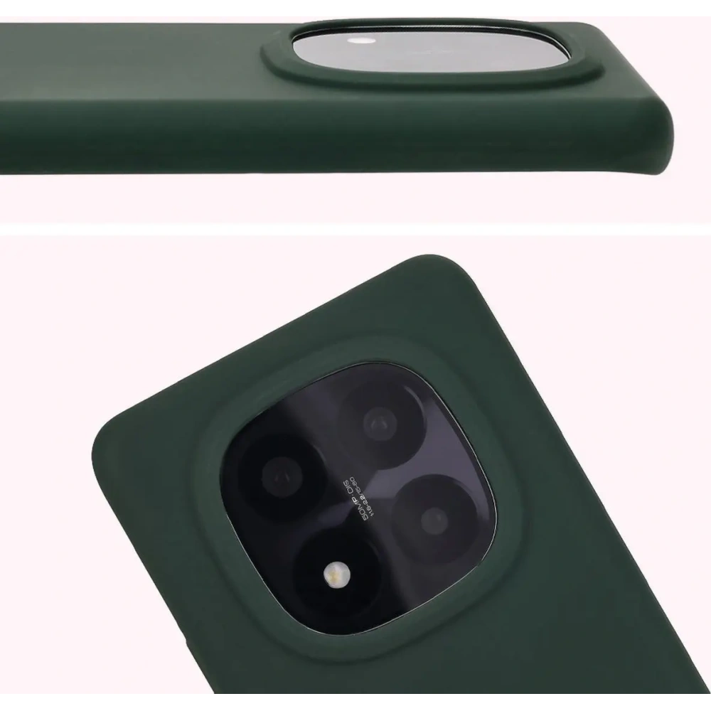 Hurtownia GSM - Silikonowe etui Bizon Soft Case do Xiaomi Redmi Note 14 Pro Plus 5G ciemnozielone - BIZ8495 - {ean13} - Hurt