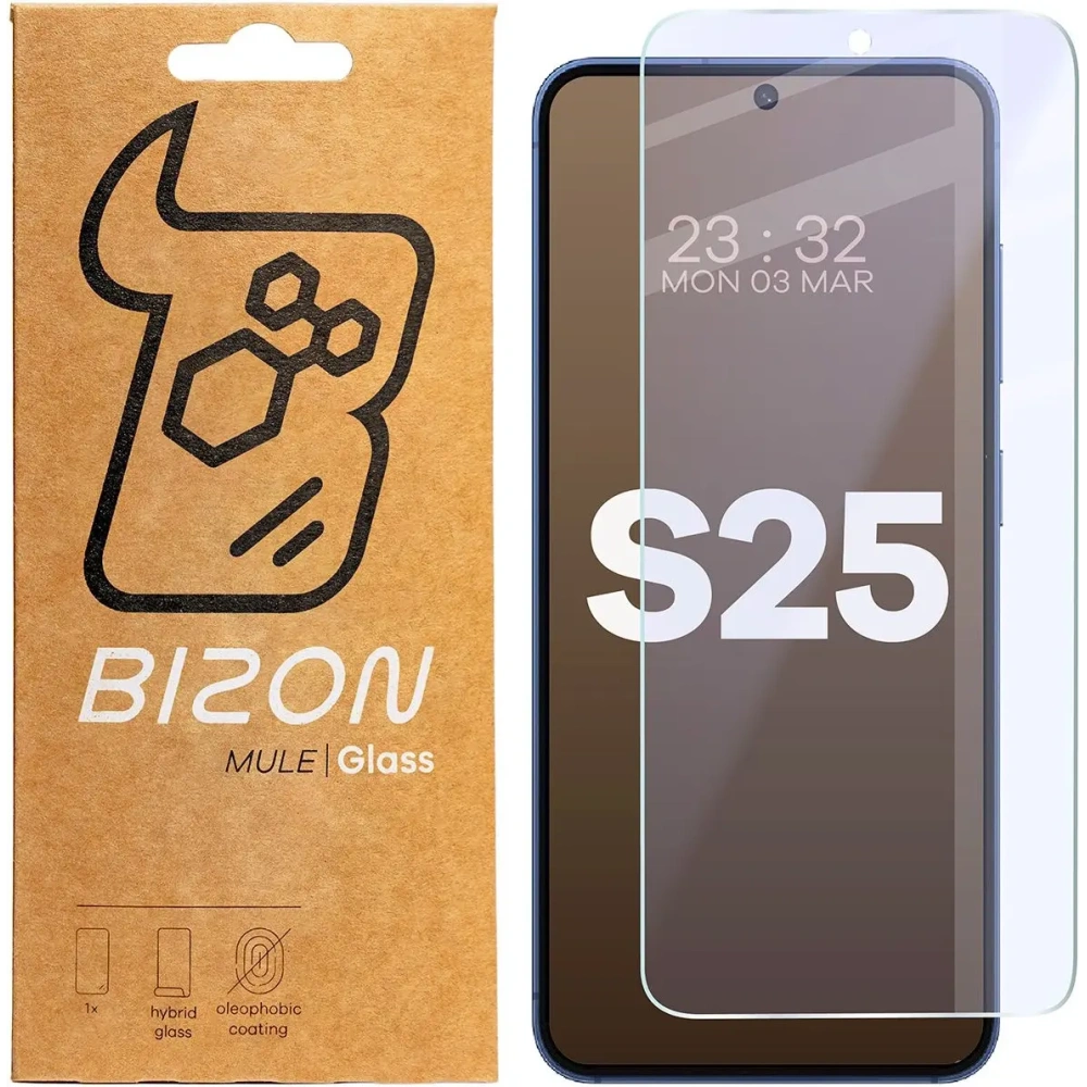 Wholesale Bizon Glass Mule Flexible hybrid glass Samsung Galaxy S25 - BIZ8496 - {ean13} - Hurt