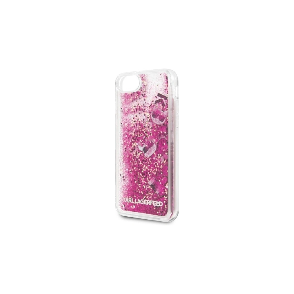 Hurtownia GSM - Etui Karl Lagerfeld KLHCI8ROPI Apple iPhone SE 2022/SE 2020/8/7 růžovo-zlatý/rosegold tvrdý kryt Glitter Floatting Charms - KLD261RS - {ean13} - Hurt