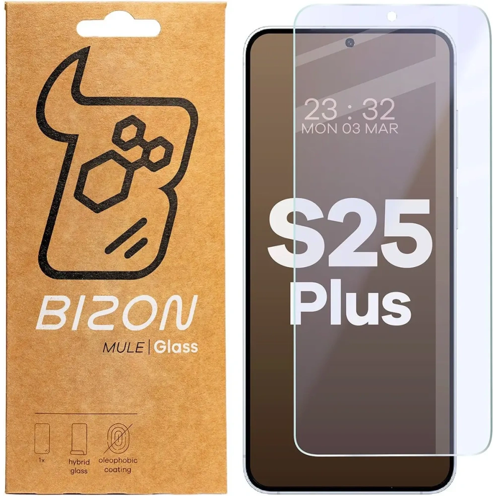 Hurtownia GSM - Elastyczne szkło hybrydowe Bizon Glass Mule do Samsung Galaxy S25+ Plus - BIZ8497 - {ean13} - Hurt