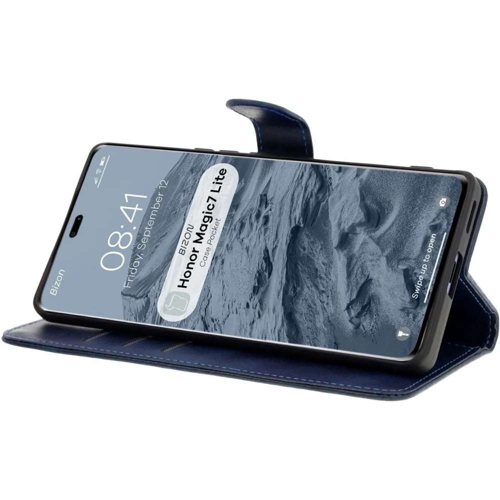 Hurtownia GSM - Bizon Case Pocket Honor Magic7 Lite sötétkék - BIZ8501 - {ean13} - Hurt
