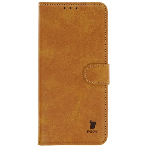 Etui z klapką Bizon Case Pocket do OnePlus 13R brązowe