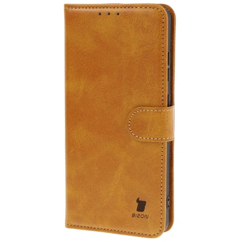 Etui z klapką Bizon Case Pocket do OnePlus 13R brązowe