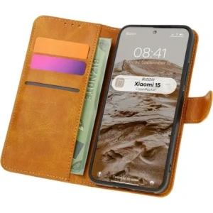 Hurtownia GSM - Etui z klapką Bizon Case Pocket do Xiaomi 15 hnědé - BIZ8505 - {ean13} - Hurt