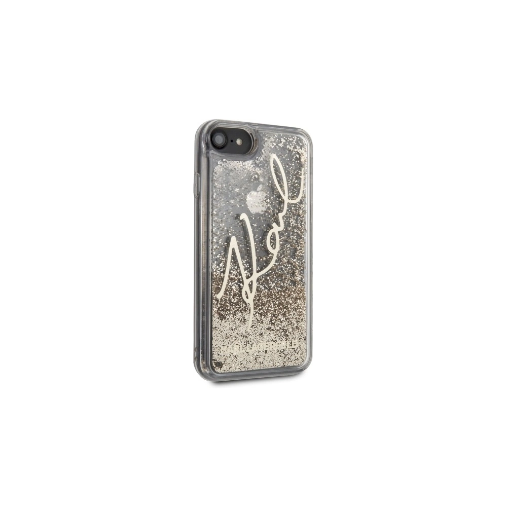 Hurtownia GSM - Etui Karl Lagerfeld KLHCI8TRKSGO Apple iPhone SE 2022/SE 2020/8/7 zlatý/gold Glitter Signature - KLD262GLD - {ean13} - Hurt