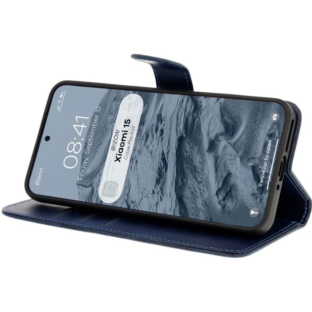 Hurtownia GSM - Bizon Case Pocket Xiaomi 15 albastru închis - BIZ8507 - {ean13} - Hurt