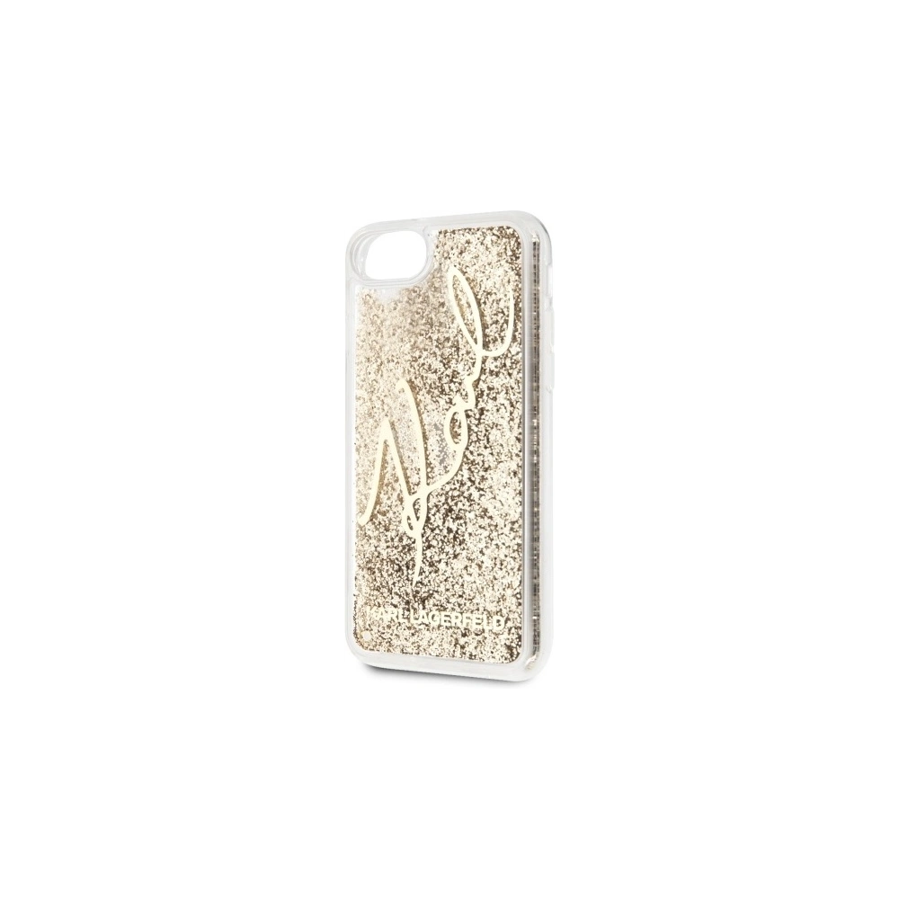 Hurtownia GSM - Etui Karl Lagerfeld KLHCI8TRKSGO Apple iPhone SE 2022/SE 2020/8/7 zlatý/gold Glitter Signature - KLD262GLD - {ean13} - Hurt