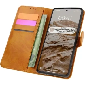 Hurtownia GSM - Bizon Case Pocket Xiaomi Redmi Note 14 Pro 5G / Poco X7 barna - BIZ8511 - {ean13} - Hurt