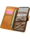 Etui z klapką Bizon Case Pocket do Xiaomi Redmi Note 14 Pro 5G / Poco X7 brązowe