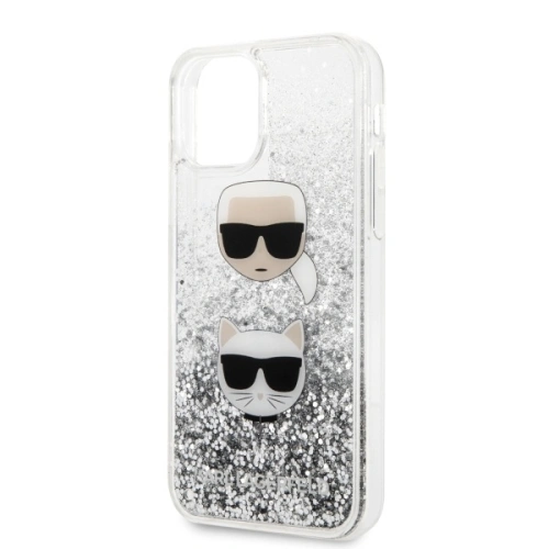 Etui Karl Lagerfeld KLHCN58KCGLSL Apple iPhone 11 Pro hardcase srebrny/silver Glitter Karl&Choupette