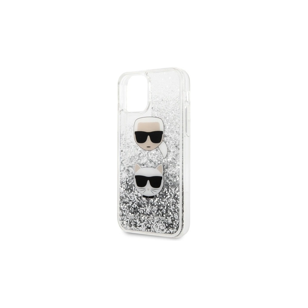 Hurtownia GSM - Etui Karl Lagerfeld KLHCN58KCGLSL Apple iPhone 11 Pro hardcase srebrny/silver Glitter Karl&Choupette - KLD264SLV - {ean13} - Hurt