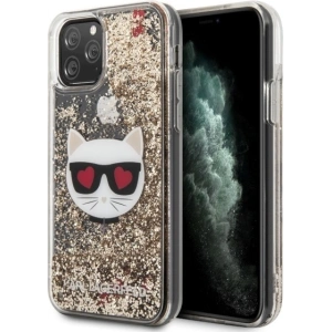 Etui Karl Lagerfeld KLHCN58LCGLGO Apple iPhone 11 Pro hardcase zlatý/gold Glitter Choupette