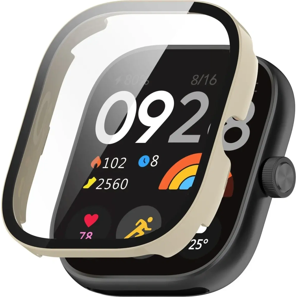 Hurtownia GSM - Etui se sklem pro hodinky Bizon Case+Glass Watch do Xiaomi Redmi Watch 5 béžové - BIZ8520 - {ean13} - Hurt