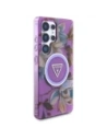 Hurtownia GSM - Etui Guess Glitter Flowers Triangle Buttons MagSafe do Samsung Galaxy S25 Ultra fialový - GUE4317 - {ean13} - Hurt
