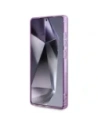 Wholesale Guess Glitter Flowers Triangle Buttons MagSafe Samsung Galaxy S25 Ultra purple - GUE4317 - {ean13} - Hurt