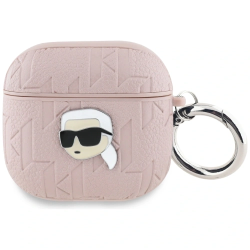 Etui Karl Lagerfeld Monogram Karl Head do Apple AirPods 4 różowy
