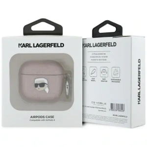 Hurtownia GSM - Karl Lagerfeld Monogram Karl Head Apple AirPods 4 pink - KLD21909 - {ean13} - Hurt