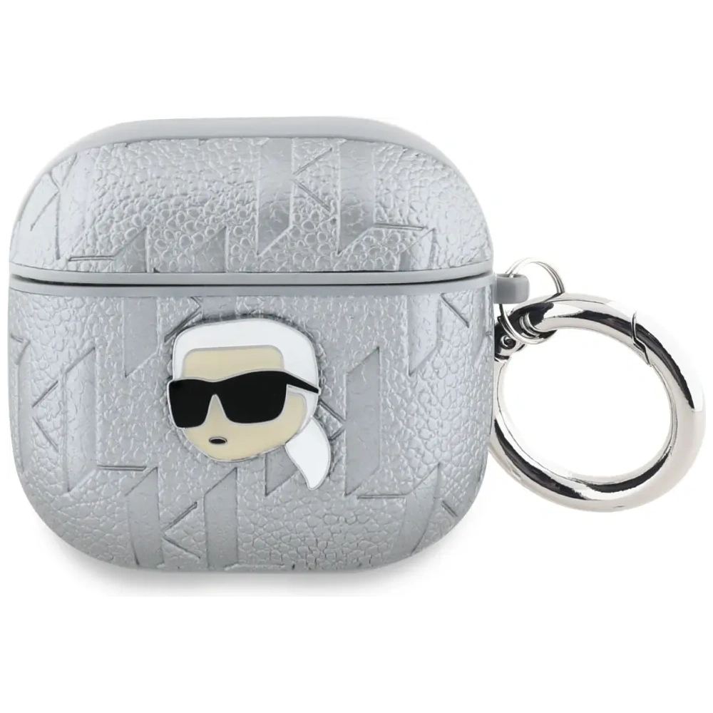 Hurtownia GSM - Karl Lagerfeld Monogram Karl Head Apple AirPods 4 argintii - KLD21910 - {ean13} - Hurt