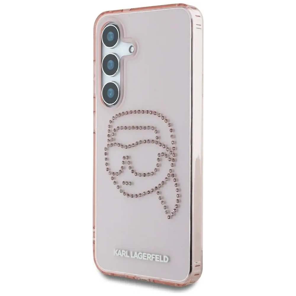 Wholesale Karl Lagerfeld Rhinestones K. Head Logo Samsung Galaxy S25 pink - KLD21911 - {ean13} - Hurt