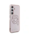 Wholesale Karl Lagerfeld Rhinestones K. Head Logo Samsung Galaxy S25 pink - KLD21911 - {ean13} - Hurt