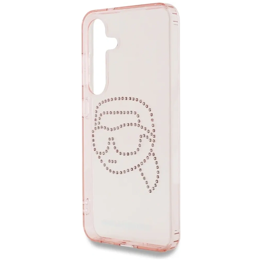 Wholesale Karl Lagerfeld Rhinestones K. Head Logo Samsung Galaxy S25 pink - KLD21911 - {ean13} - Hurt