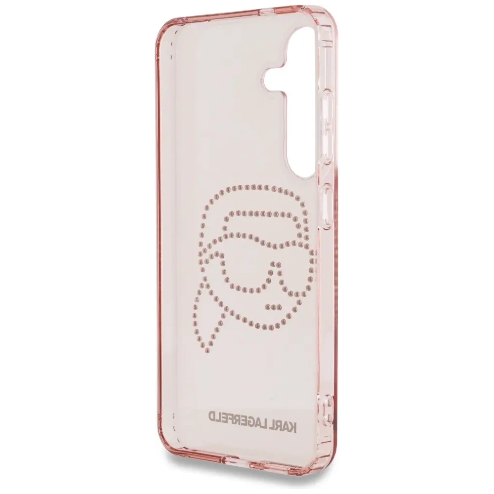 Wholesale Karl Lagerfeld Rhinestones K. Head Logo Samsung Galaxy S25 pink - KLD21911 - {ean13} - Hurt