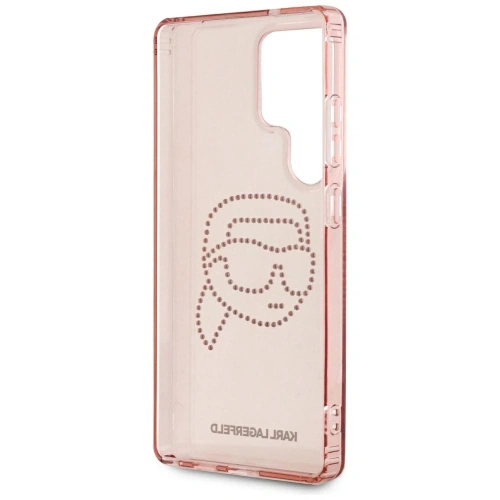 Etui Karl Lagerfeld Rhinestones K. Head Logo do Samsung Galaxy S25 Ultra różowy