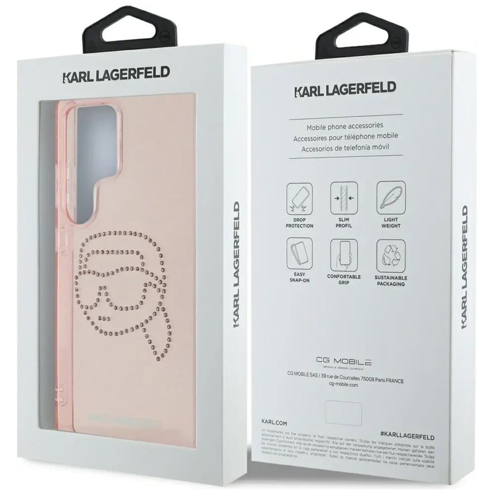 Hurtownia GSM - Karl Lagerfeld Rhinestones K. Head Logo Samsung Galaxy S25 Ultra roz - KLD21912 - {ean13} - Hurt