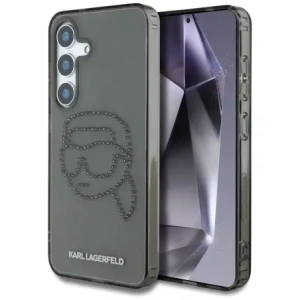 Hurtownia GSM - Karl Lagerfeld Logo cu cap de Karl cu cristale Samsung Galaxy S25 negru - KLD21913 - {ean13} - Hurt